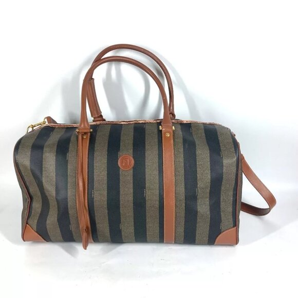 FENDI 2WAY Bag Shoulder Bag Crossbody Pecan Travel bag Duffle Bag - Picture 6 of 15